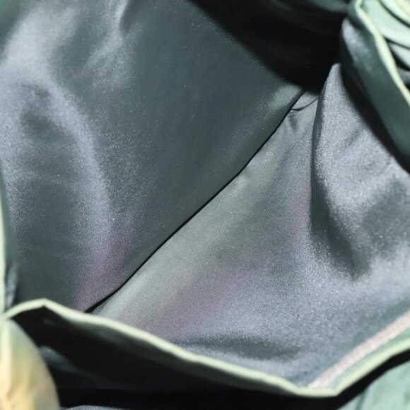 PRADA Hand Bag Nylon Plastic Khaki Silver Clear Auth bs25908 - Picture 13 of 16